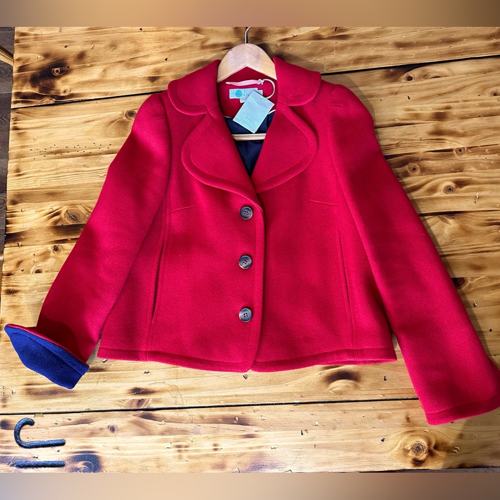 Boden Horsell Jacket in Red size 8 US BNWT
